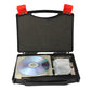 Foil tools case open with CD and accessory sleeves inside