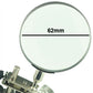 62mm round magnifying lens close-up on metal soldering stand