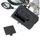 Black battery holder with terminals for LED magnifier soldering stand