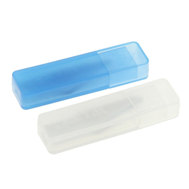 Replacement blade storage case set, blue and white plastic covers