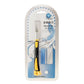 Carving knife blister package with black-and-yellow handle and spare blades