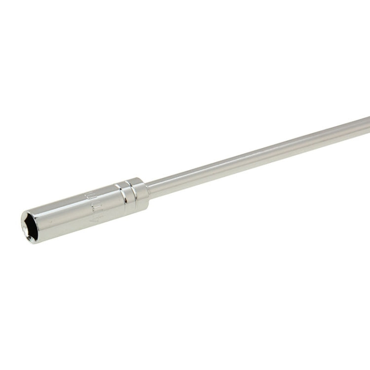4mm socket head driver bit and silver shaft end, socket opening visible