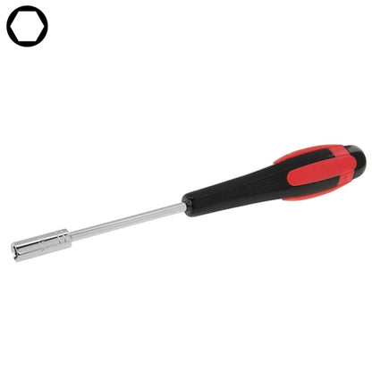 5mm socket head screw driver, black handle with red accents, 16.5mm length