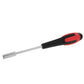 5mm socket head screw driver, black and red handle with chrome shaft