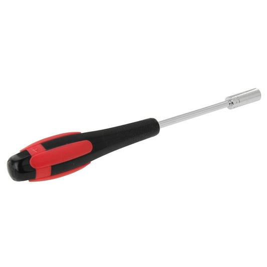5mm socket head screw driver, black and red handle with chrome shaft