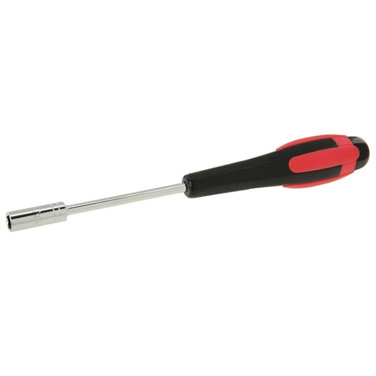 5.5mm socket head screwdriver with long metal shaft and red-black grip handle