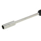 Socket head screwdriver bit end with 5.5mm size marking on metal shaft