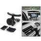Car air vent mount holder with cradle and vent clips, shown holding a GPS unit