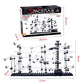 Boxed SpaceRail rollercoaster model kit showing clear multi-level track and dark base