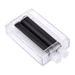 Money printer trick toy with transparent casing and two black rollers