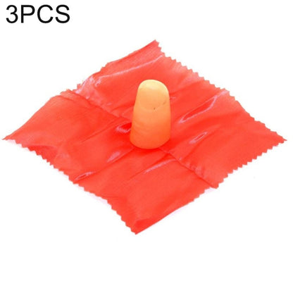 Red scarf bundle with beige finger sleeve, 3-piece toy