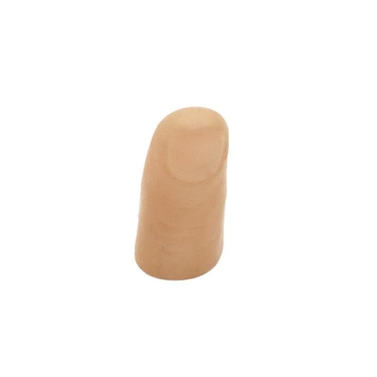 Beige finger sleeve prop for scarf trick