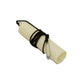 Magic cigarette vanish trick tube, cream with black ties and metal clips