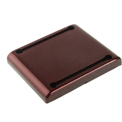 Maroon plastic base for a mini Newton's cradle balance, with mounting posts
