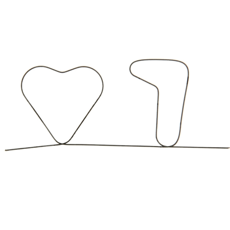 Memory metal wire heart shape and rod, magic prediction prop
