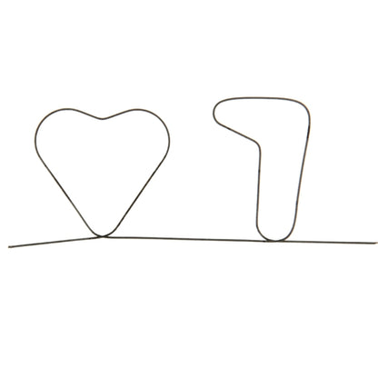 Memory metal wire heart shape and rod, magic prediction prop