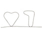 Memory metal wire heart and tall loop on rod, magic prediction prop