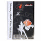 Memory metal wire prediction trick box with magician illustration and playing cards