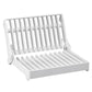 White foldable plate drip rack with upright slats and a front draining tray