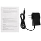 Black power adapter and cable set for magnetic floating globe