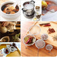 Large stainless steel mesh tea ball infuser with chain for loose leaf tea