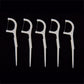 Wide-type flossing toothpicks, white ABS, five pieces