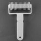 White plastic noodle netting roller cutter with long handle and comb wheel
