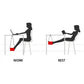 Foot hammock set under desk for raised leg support during work or rest