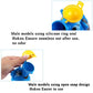 Kids portable urinal bottle with yellow snap lid and blue spout