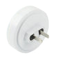 White LED night light with two-prong plug connector