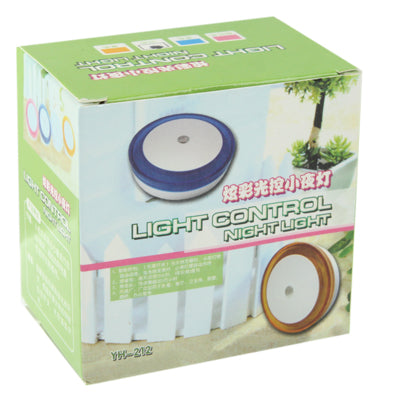 Retail box for LED light control night light with glowing circular ring