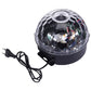 LED magic ball light with power plug cable and mirrored top