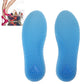 Silica gel insoles full pads, blue textured surface pair