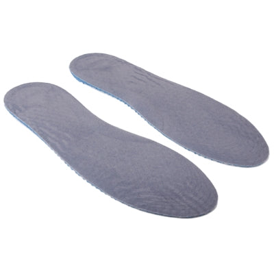 Silica gel insoles full pads, gray textured pair