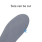 Grey insole pad for size S with rounded toe and heel