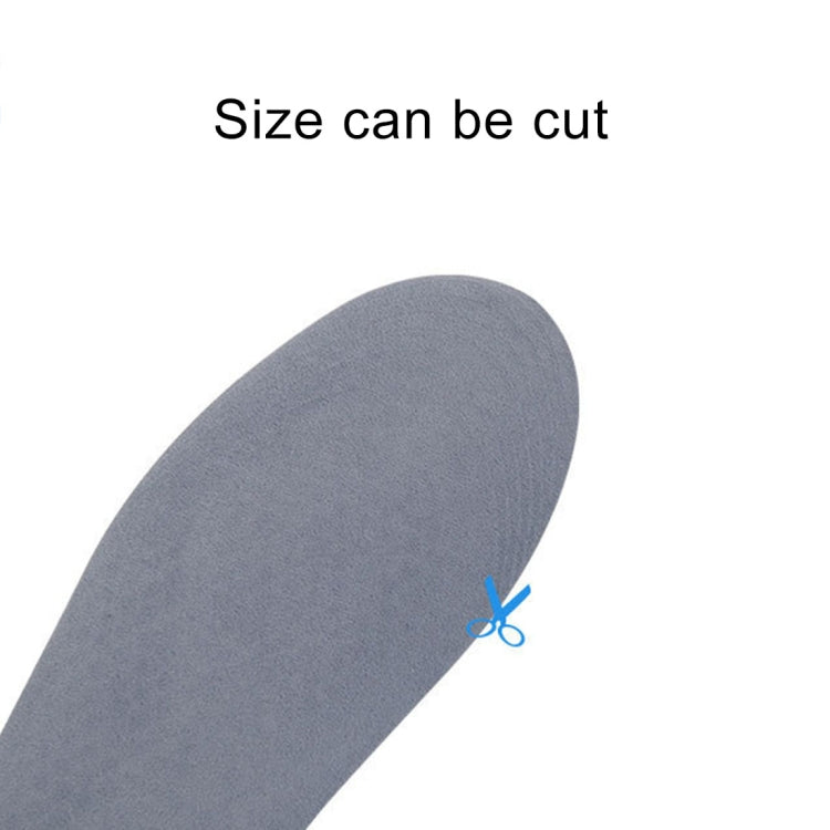 Grey insole pad for size S with rounded toe and heel