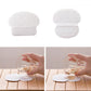 Two-piece underarm sweat pad set, oval shape, light gray/white