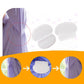 Underarm sweat pads shown for step-by-step use, white pads on adhesive backing