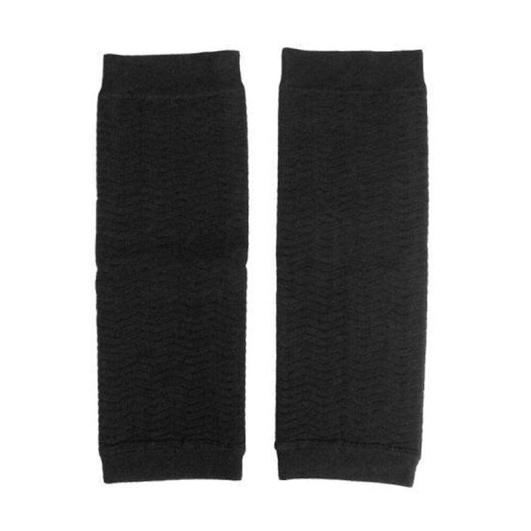 Black over-the-thigh compression shaper sleeves, set of two