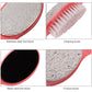 Four-step foot paddle showing stainless-steel stone, cleaning brush, black sand stone, pumice