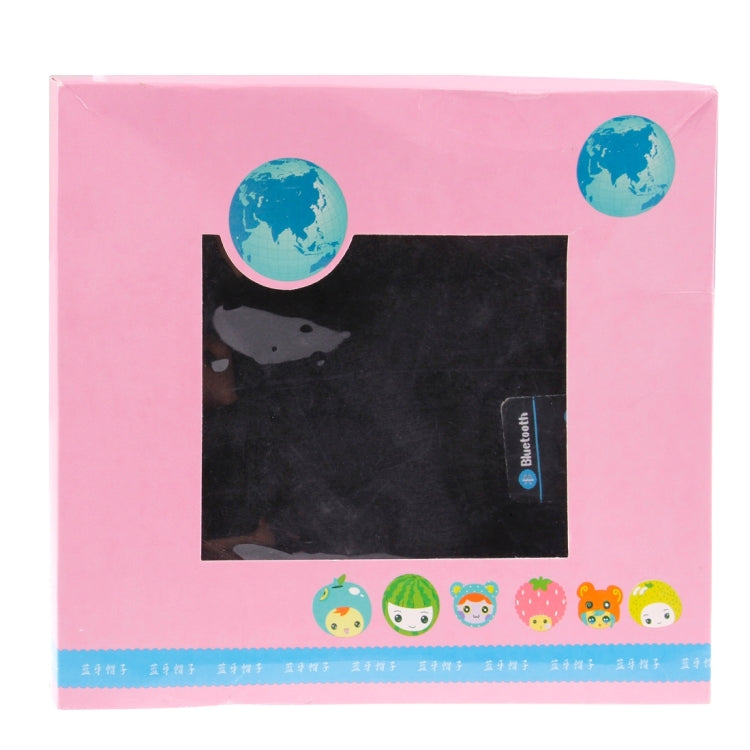 Printed retail box for Bluetooth winter hat with globe and cartoon icons