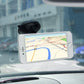 Black car phone mount holder securing a smartphone with suction-cup base