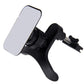 Rotatable universal phone holder with black clamp grip for holding a phone securely