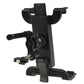 Black car vent tablet holder with side grips and pivoting support