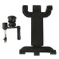 Car air vent tablet holder set with black mount and separate vent clamp parts