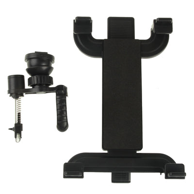 Car air vent tablet holder set with black mount and separate vent clamp parts