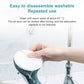 White suction safety handle with dark green grips, rinsed under running water