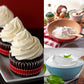 Silicone cake spreader scraper for spreading frosting and butter on desserts
