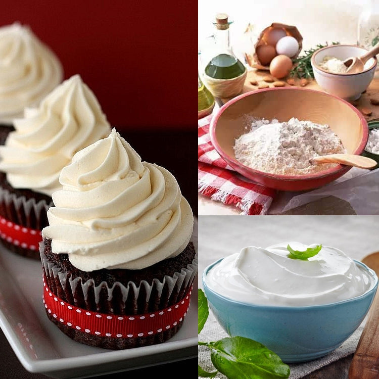 Silicone cake spreader scraper for spreading frosting and butter on desserts