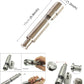 Stainless steel salt and pepper grinder mill with dimensions, 15cm x 3cm
